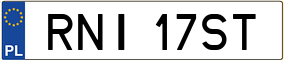 Trailer License Plate